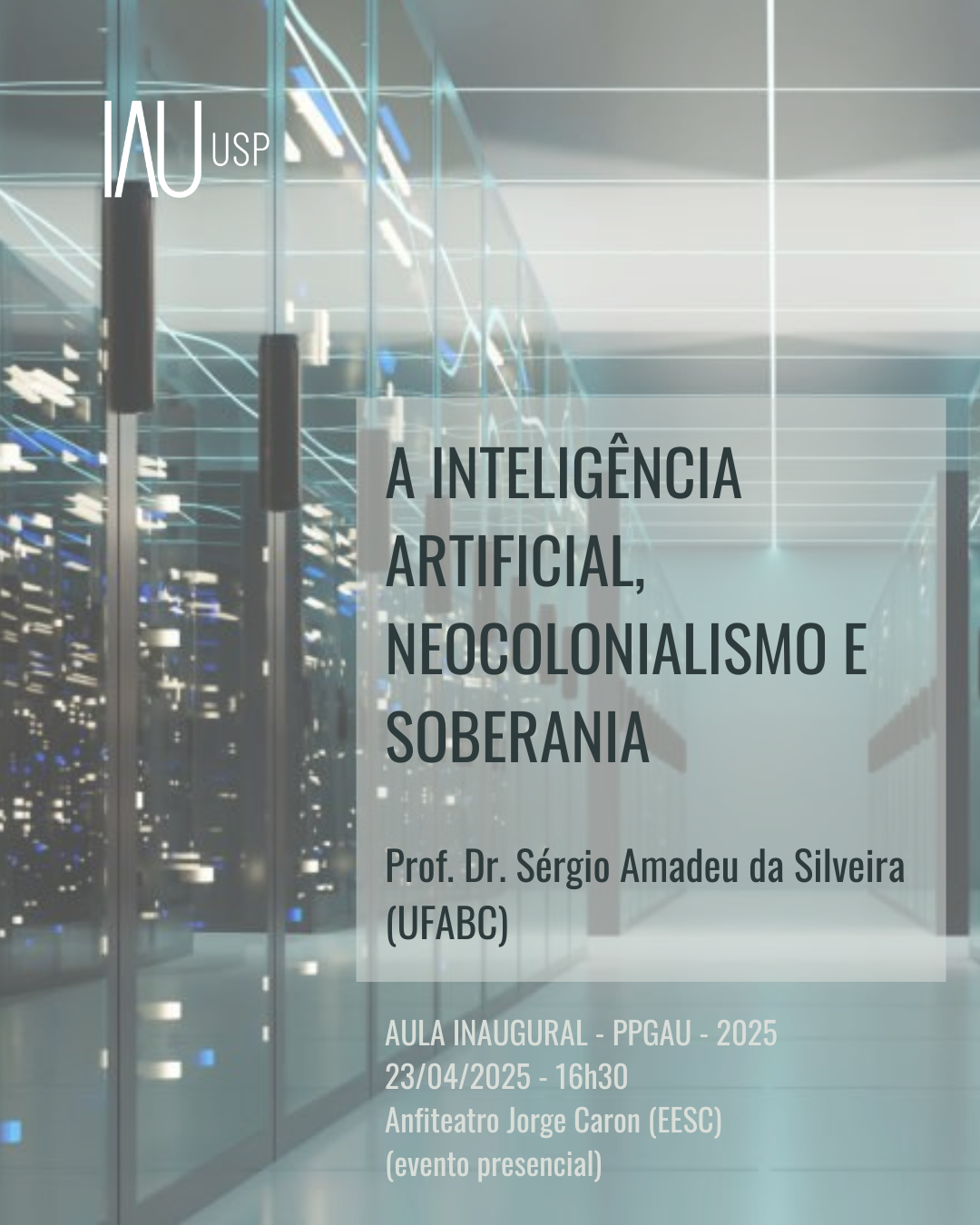 Cartaz aula inaugural 4X5