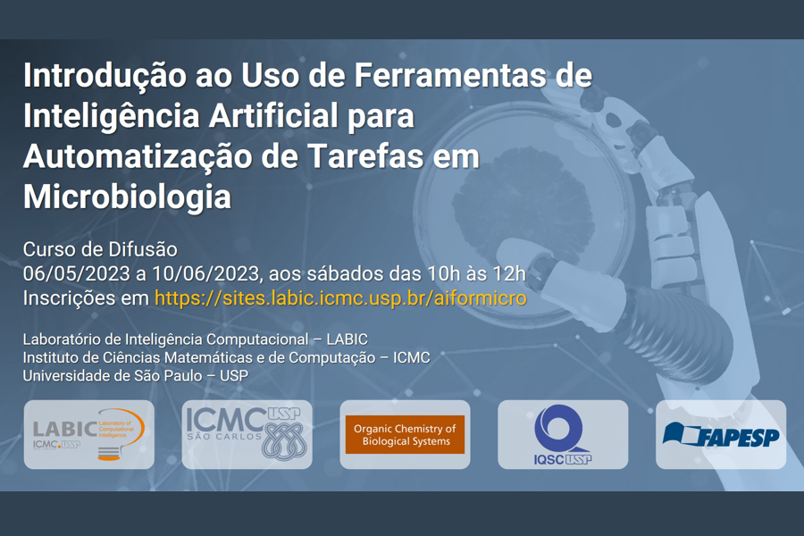 USP oferece curso gratuito sobre ferramentas de inteligência artificial para automatização de tarefas em microbiologi...