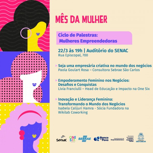 Ciclo de Palestras: Mulheres Empreendedoras