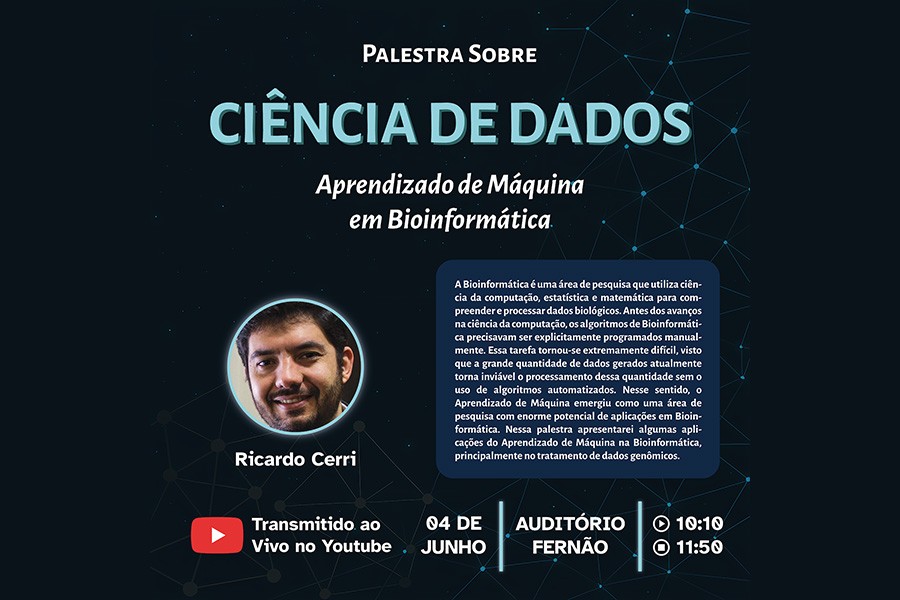 Palestra na USP com transmissão online: descubra como o aprendizado de máquina está transformando a bioinformática